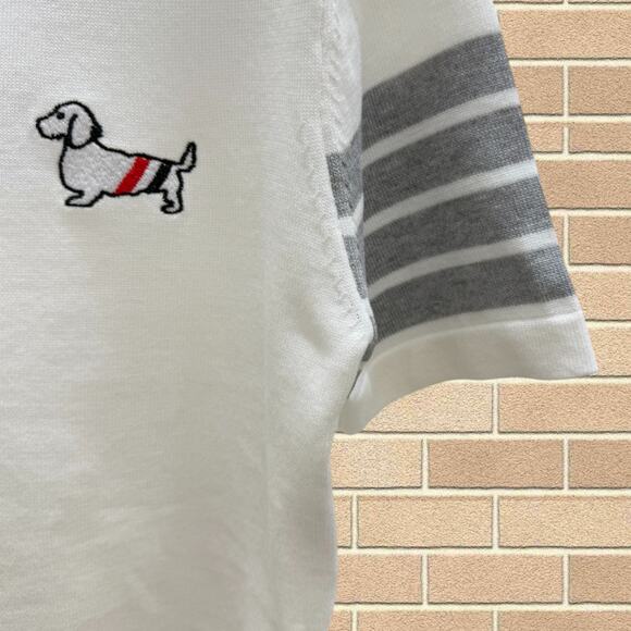 Women's Thom Browne Round Neck Puppy Short Sleeve - Picture 3 of 3